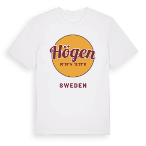 Högen cirkel t-shirt – ekologisk bomull t-shirt från Pinshirt
