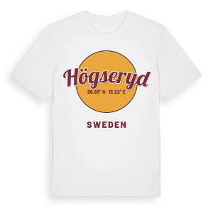 Högseryd cirkel t-shirt – ekologisk bomull t-shirt från Pinshirt