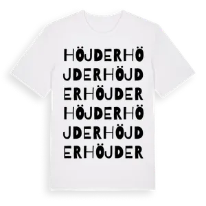 Höjder ordlek t-shirt – ekologisk bomull t-shirt från Pinshirt