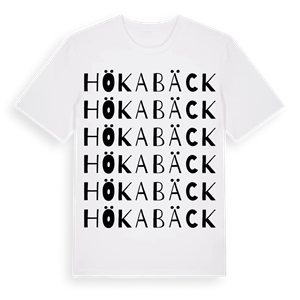 Hökabäck ordlek t-shirt – ekologisk bomull t-shirt från Pinshirt