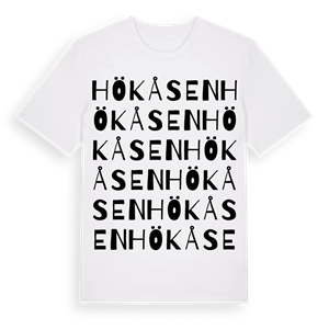 Hökåsen ordlek t-shirt – ekologisk bomull t-shirt från Pinshirt