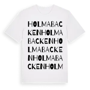 Holmabacken ordlek t-shirt – ekologisk bomull t-shirt från Pinshirt
