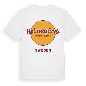 Holmagärde cirkel t-shirt – ekologisk bomull t-shirt från Pinshirt