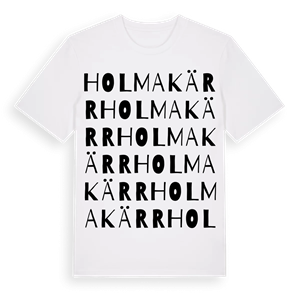 Holmakärr ordlek t-shirt – ekologisk bomull t-shirt från Pinshirt