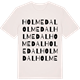 Vintage White t-shirt med Holmedal ordlek t-shirt