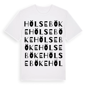 Hölseböke ordlek t-shirt – ekologisk bomull t-shirt från Pinshirt