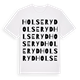 White t-shirt med Holseryd ordlek t-shirt