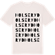Vintage White t-shirt med Holseryd ordlek t-shirt