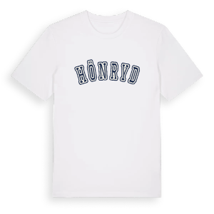 Hönryd college t-shirt – ekologisk bomull t-shirt från Pinshirt