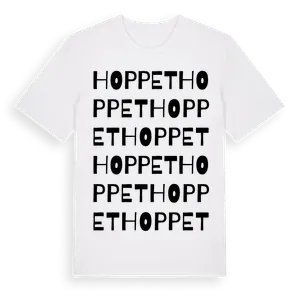 Hoppet ordlek t-shirt – ekologisk bomull t-shirt från Pinshirt