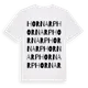 White t-shirt med Hornarp ordlek t-shirt