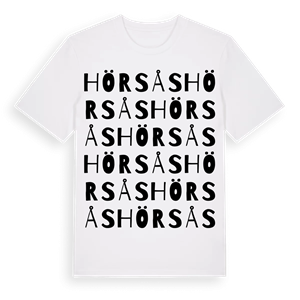 Hörsås ordlek t-shirt – ekologisk bomull t-shirt från Pinshirt