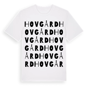 Hovgård ordlek t-shirt – ekologisk bomull t-shirt från Pinshirt