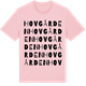 Pink Cotton t-shirt med Hovgården ordlek t-shirt