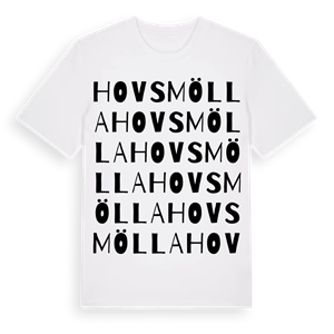 Hovsmölla ordlek t-shirt – ekologisk bomull t-shirt från Pinshirt