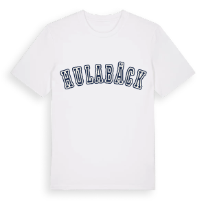 Hulabäck college t-shirt – ekologisk bomull t-shirt från Pinshirt