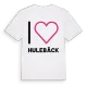 Jag älskar Hulebäck t-shirt stort tryck