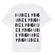 White t-shirt med Hunelyng ordlek t-shirt