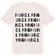 Vintage White t-shirt med Hunelyng ordlek t-shirt