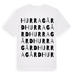 Hurragård ordlek t-shirt – ekologisk bomull t-shirt från Pinshirt