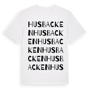 Husbacken ordlek t-shirt – ekologisk bomull t-shirt från Pinshirt