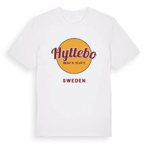 Hyttebo cirkel t-shirt – ekologisk bomull t-shirt från Pinshirt