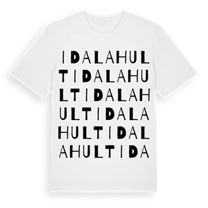 Idalahult ordlek t-shirt – ekologisk bomull t-shirt från Pinshirt