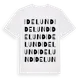White t-shirt med Idelund ordlek t-shirt