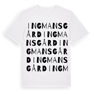 Ingmansgård ordlek t-shirt – ekologisk bomull t-shirt från Pinshirt