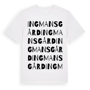 Ingmansgård ordlek t-shirt – ekologisk bomull t-shirt från Pinshirt