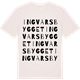 Vintage White t-shirt med Ingvarsbygget ordlek t-shirt