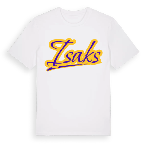 Isaks baseball t-shirt – ekologisk bomull t-shirt från Pinshirt
