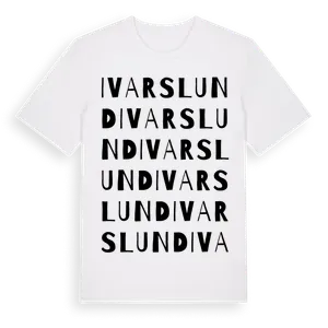 Ivarslund ordlek t-shirt – ekologisk bomull t-shirt från Pinshirt