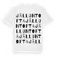 White t-shirt med Jälluntofta ordlek t-shirt