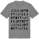 Mid Heather Gray t-shirt med Jälluntofta ordlek t-shirt