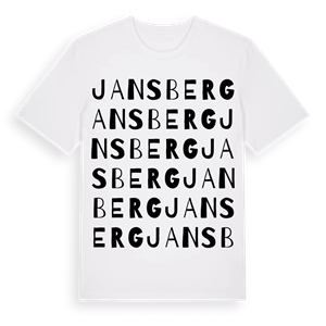 Jansberg ordlek t-shirt – ekologisk bomull t-shirt från Pinshirt
