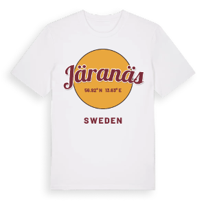 Järanäs cirkel t-shirt – ekologisk bomull t-shirt från Pinshirt
