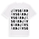 White t-shirt med Jävsgård ordlek t-shirt