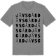 Mid Heather Gray t-shirt med Jävsgård ordlek t-shirt
