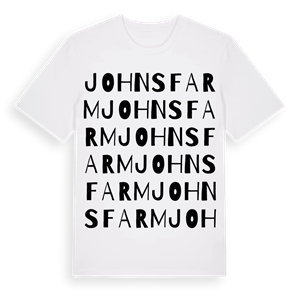 Johnsfarm ordlek t-shirt – ekologisk bomull t-shirt från Pinshirt