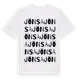 White t-shirt med Jönsa ordlek t-shirt