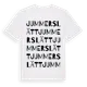 White t-shirt med Jummerslätt ordlek t-shirt