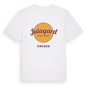 Jutagård cirkel t-shirt – ekologisk bomull t-shirt från Pinshirt