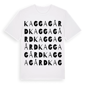 Kaggagård ordlek t-shirt – ekologisk bomull t-shirt från Pinshirt