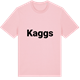 Pink Cotton t-shirt med Kaggs fetstil t-shirt