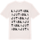 Vintage White t-shirt med Kajutan ordlek t-shirt