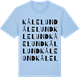 Blue Soul t-shirt med Kålelund ordlek t-shirt