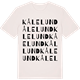 Vintage White t-shirt med Kålelund ordlek t-shirt