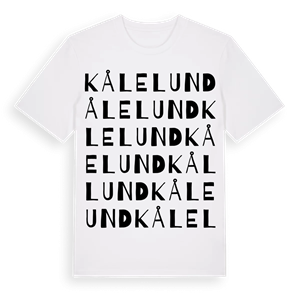 Kålelund ordlek t-shirt – ekologisk bomull t-shirt från Pinshirt
