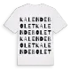 Kalendebolet ordlek t-shirt